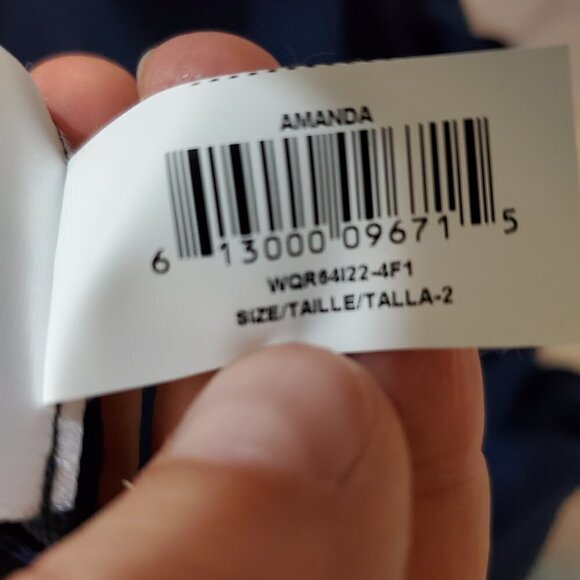 NWT Eliza J Navy Lace Illusion dress Fit & Flare Belted Cocktail sleeveless Sz 4 - Picture 15 of 16